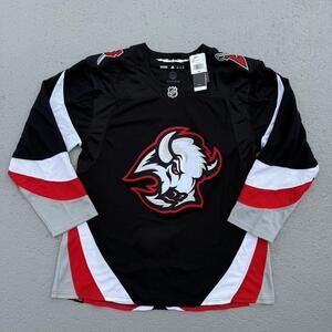 Men’s NHL Buffalo Sabres Adidas Authentic Primegreen Hockey Jersey Black 54